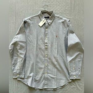 Ralph Lauren Gray Button Down Shirt Classic Fit XL